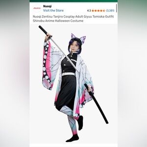 Nuoqi Zentisu Tanjiro Cosplay Adult Giyuu Tomioka Outfit Shinobu Anime Costume